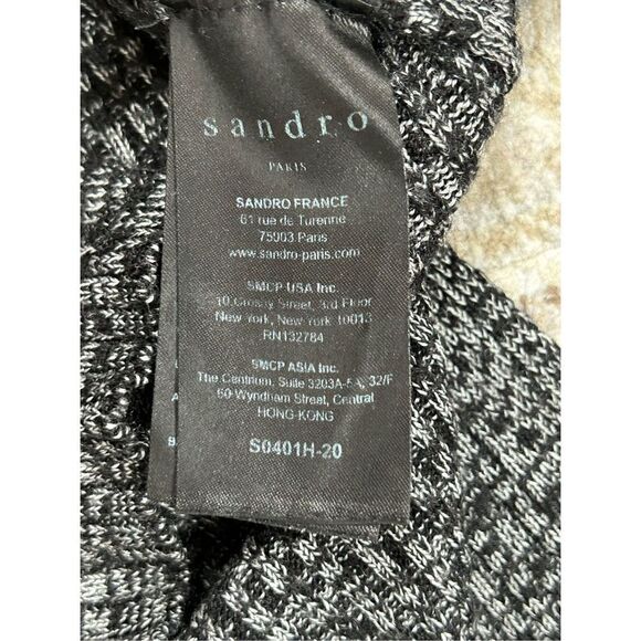 Sandro Sweater Pullover Crew Neck Wool Blend Gray Women’s Size XXS - Picture 4 of 5